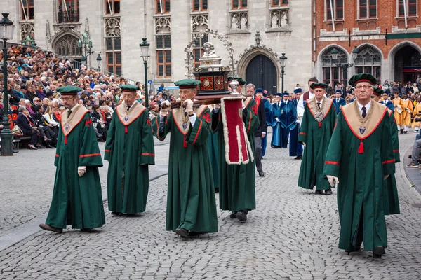 Pochód Świętej krwi na Wniebowstąpienie w Brugia (Brugge) — Zdjęcie stockowe