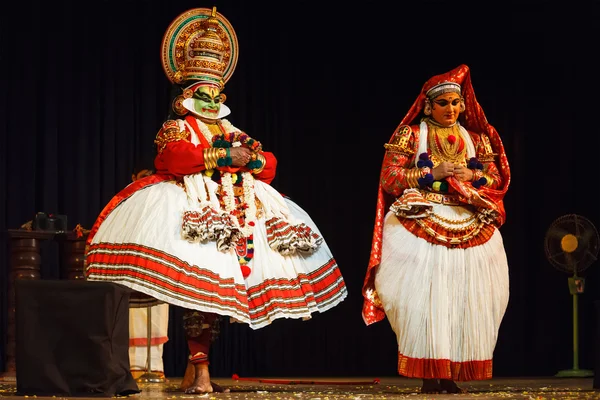 Tańca Kathakali. Festiwal bhavanam Bhava. września 2009. chenna — Zdjęcie stockowe