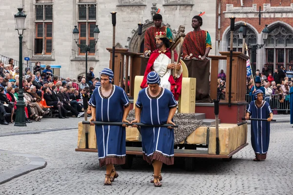 Procissão do Sangue Sagrado no Dia da Ascensão em Bruges (Brugge ) — Fotografia de Stock