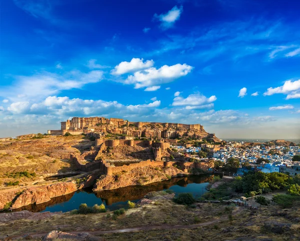 Mehrangarh 요새, 조 드 푸 르, 라자 스 탄, 인도 — 스톡 사진