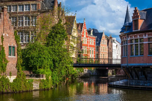 Ghent canal. Ghent, Belgium — Stock Photo, Image