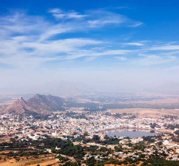 Cidade Santa Pushkar. .. Rajasthan, Índia — Fotografia de Stock