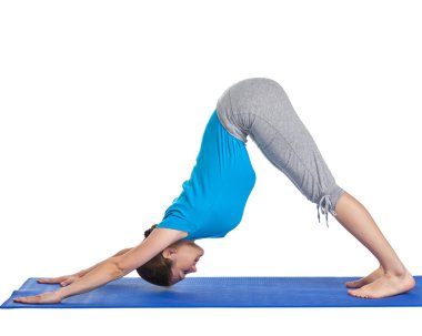 Yoga asana excerise yapıyor kadın