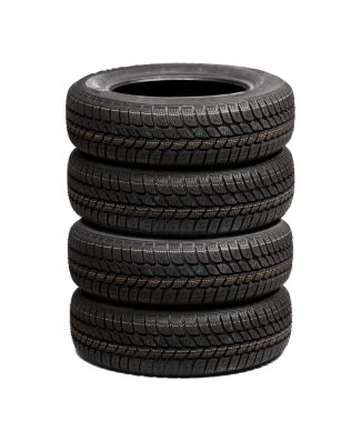 araba lastikleri izole kümesi