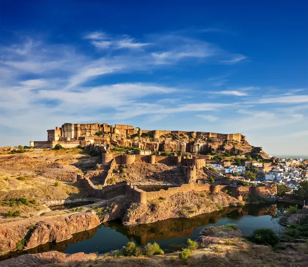 Mehrangarh Fort, Jodhpur, Rajasthan, Índia — Fotografia de Stock