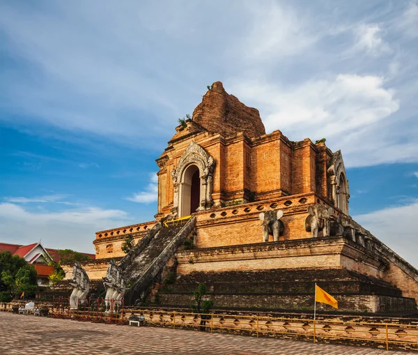 Wat chedi luang. Chiang mai, Thajsko — Stock fotografie