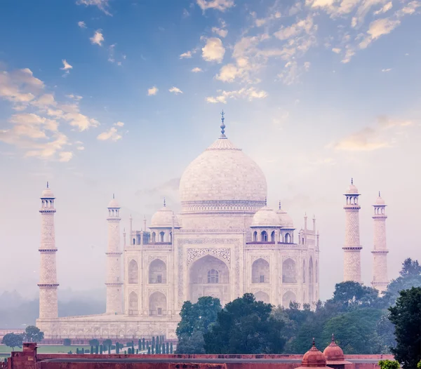 Taj Mahal au lever du soleil coucher du soleil, Agra, Inde — Photo