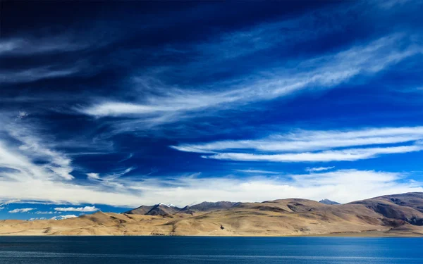 TSO moriri jeziora w ladakh, Himalaje, Indie — Zdjęcie stockowe