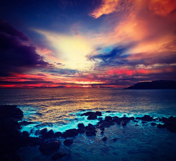 Ωκεανό ηλιοβασίλεμα — Φωτογραφία Αρχείου