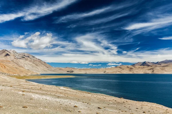 Lac Tso Moriri en Himalaya, Ladakh, Inde — Photo