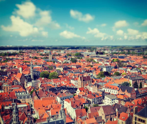 Aerial view of Bruges (Brugge), Belgium — Stock Photo, Image