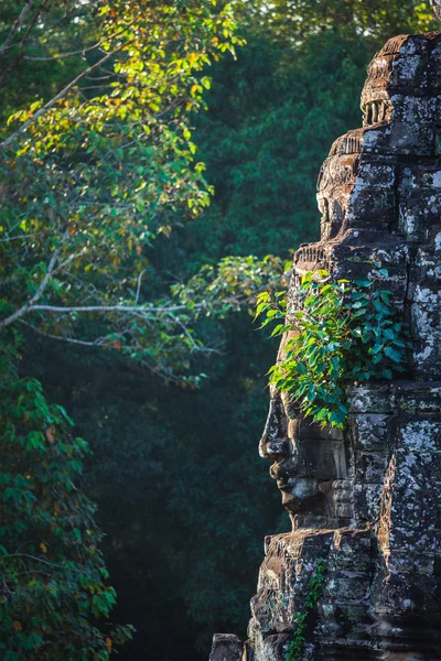 Face do templo de Bayon, Angkor, Camboja — Fotografia de Stock