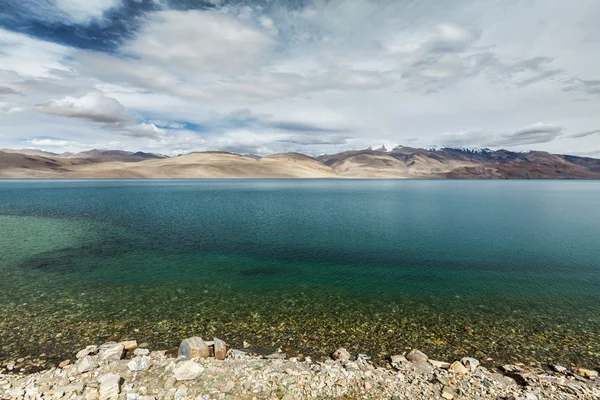 Jezioro Tso Moriri, Ladakh — Zdjęcie stockowe