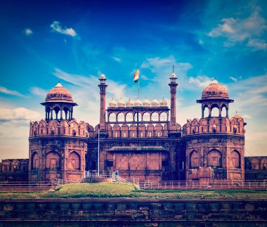 Red Fort (Lal Qila). Delhi, Hindistan