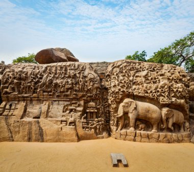 Ganj ve arjuna'nın kefareti, mahabalipuram kökenli
