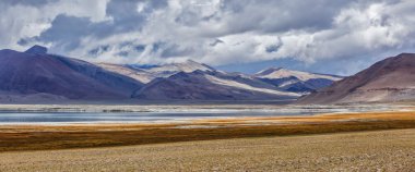 Himalaya Gölü Tso Kar Himalayalar, Ladakh, Hindistan Panoraması