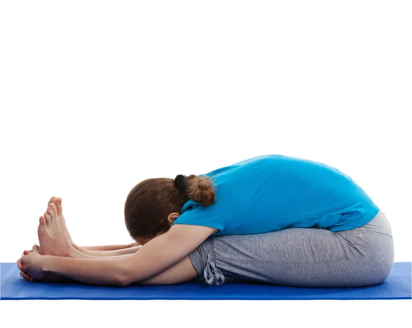 Yoga - young beautiful woman doing yoga asana excerise — Stock Photo, Image