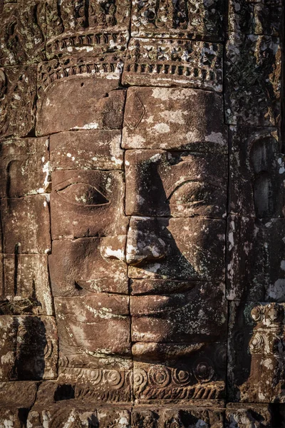 Gezicht van bayon tempel, angkor, Cambodja — Stockfoto