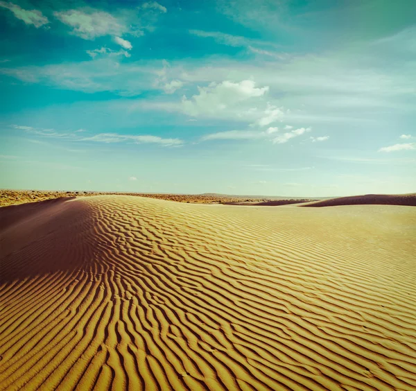 Дюны пустыни Тар, Раджастан, Индия — стоковое фото