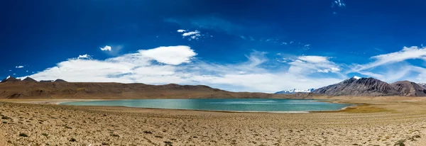 Panorama över Himalayas lake Kyagar Tso, Ladakh, Indien — Stockfoto