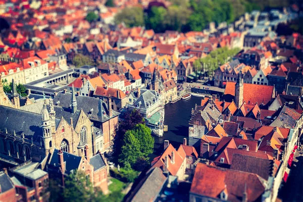 Aerial view of Bruges (Brugge), Belgium. — Stock Photo, Image