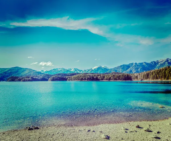 Eibsee lake, Duitsland — Stockfoto