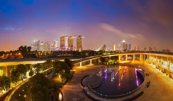 Panorama of Singapore skyline — Stock Photo, Image