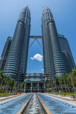 Petronas ikiz kuleleri gökdelen. kuala lumpur, Malezya