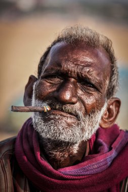 marina Beach Chennai, tamil nadu sigara eski balıkçı