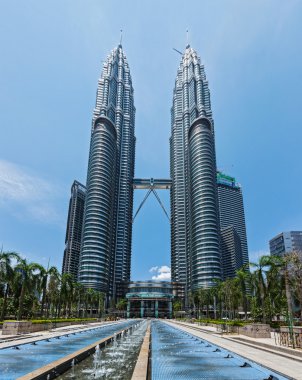 Petronas ikiz kuleleri gökdelen. kuala lumpur, Malezya