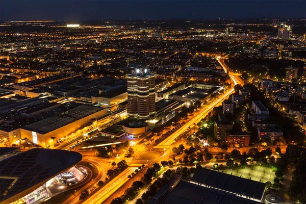 Vista aérea del Museo BMW y BWM Welt y Munich —  Fotos de Stock