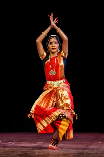 Bharatanatyam - κλασική Ινδική χορού — Φωτογραφία Αρχείου