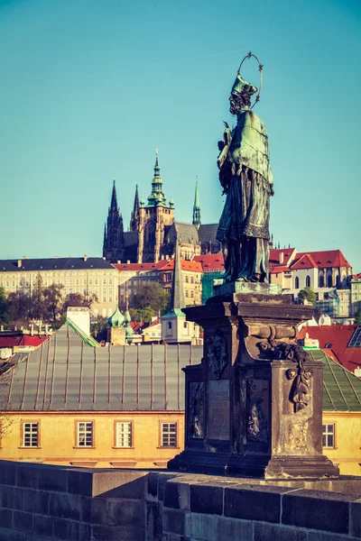 Johannes av nepomuk (eller john nepomucene) nationella saint i Tjeckien — Stockfoto