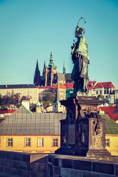 João de Nepomuk (ou João Nepomuceno) santo nacional da República Checa — Fotografia de Stock