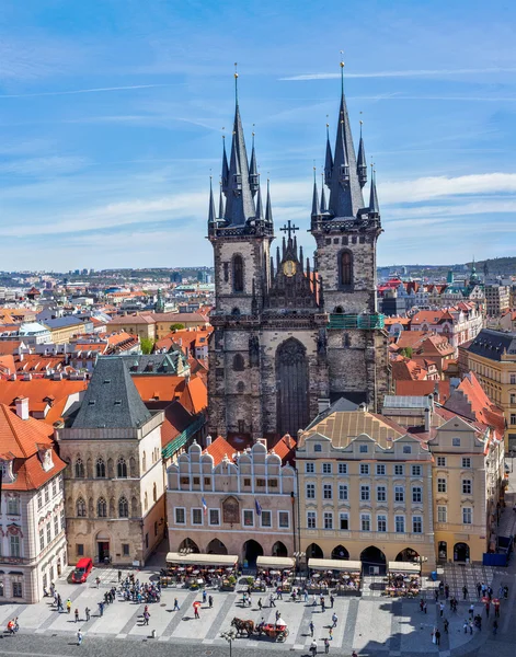 Tyn Church (Tynsky Chram)，Prague — 图库照片