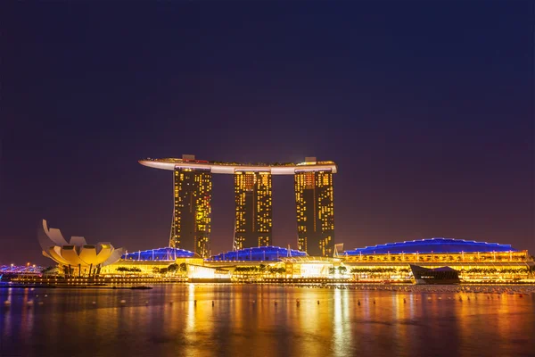 Marina bay sands karmaşık, Singapur — Stok fotoğraf