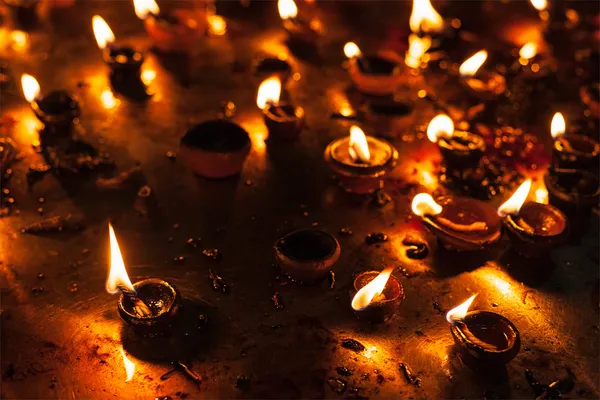 Diwali světla — Stock fotografie