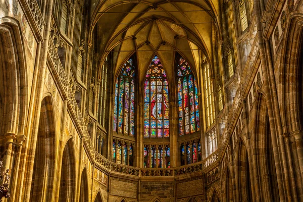 Boże Narodzenie gwiazda w st. vitus cathedral, Praga — Zdjęcie stockowe