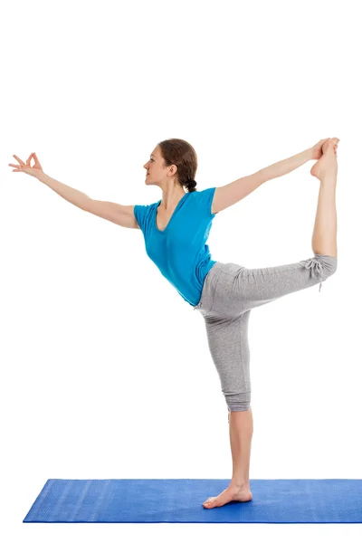 Yoga - jovem mulher bonita fazendo ioga asana excerise — Fotografia de Stock