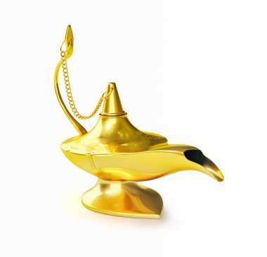 Altın aladdin sihirli cin lamba