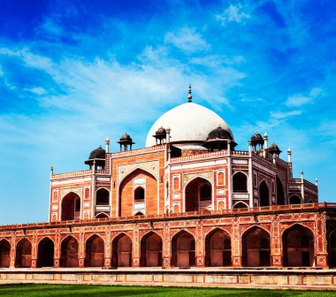 Humayuns mezar. Delhi, Hindistan