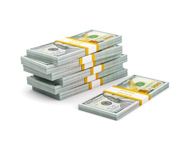 yeni 100 ABD Doları yığını