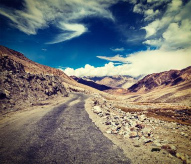 Road in Himalayas. Ladakh, India clipart