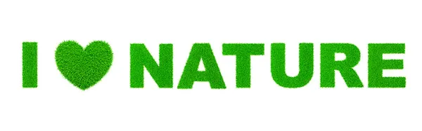 Eu amo a natureza — Fotografia de Stock