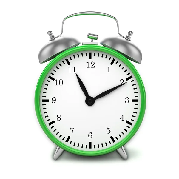 Relógio de alarme retro verde — Fotografia de Stock
