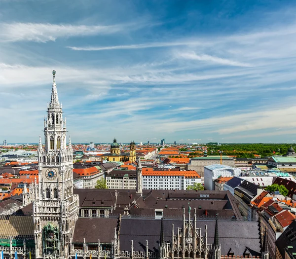 Вид с воздуха на Мюнхен, Германия — стоковое фото