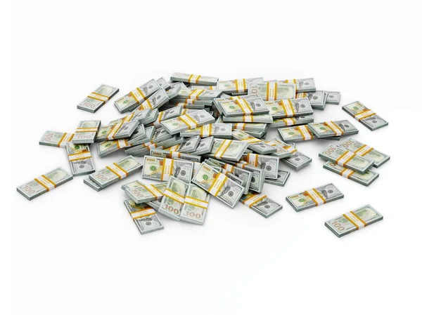 Hromadu dolar svazků — Stock fotografie