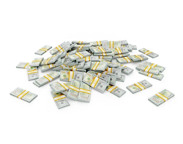 Pile of dollar bundles — Stock Photo, Image