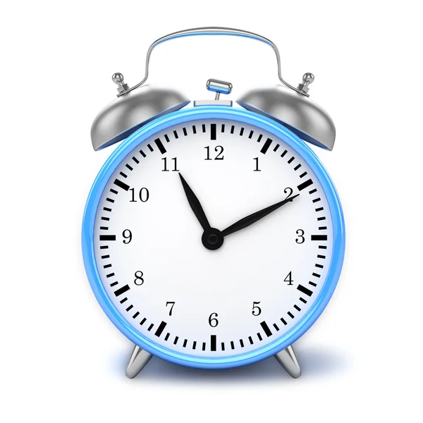 Blue retro alarm clock — Stock Photo, Image