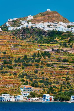Yunanistan 'ın Milos adasındaki Klima ve Plaka köyleri